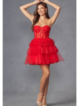 Valentine's Day Dress in Red Cute Vday Outfit & Plus Size by JT918S