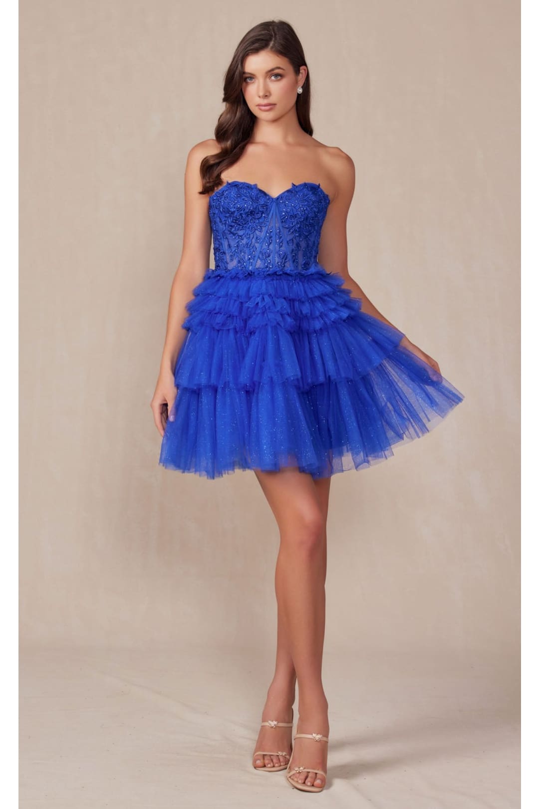 Royal Blue Bridesmaid Dresses-Inexpensive A-Line Short Dress Juliet JT Royal Blue Bridesmaid Dresses-Inexpensive A-Line Short Dress Juliet JT