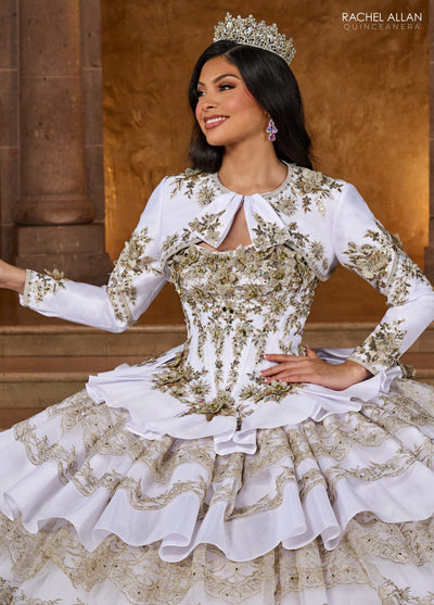 Rachel Allan RQ5003 Strapless Tiered Quinceanera Dress