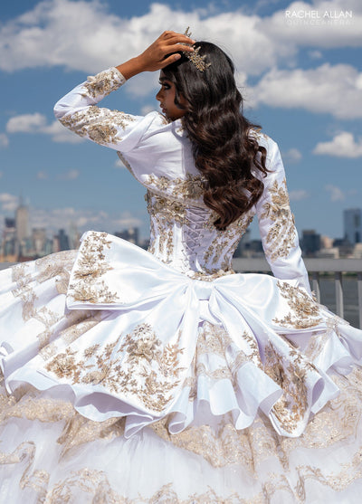 Rachel Allan RQ5003 Strapless Tiered Quinceanera Dress