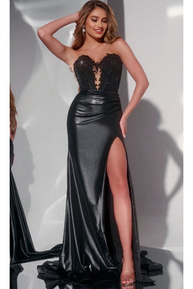Strapless Tight Long Prom Dress: Jovani 43267