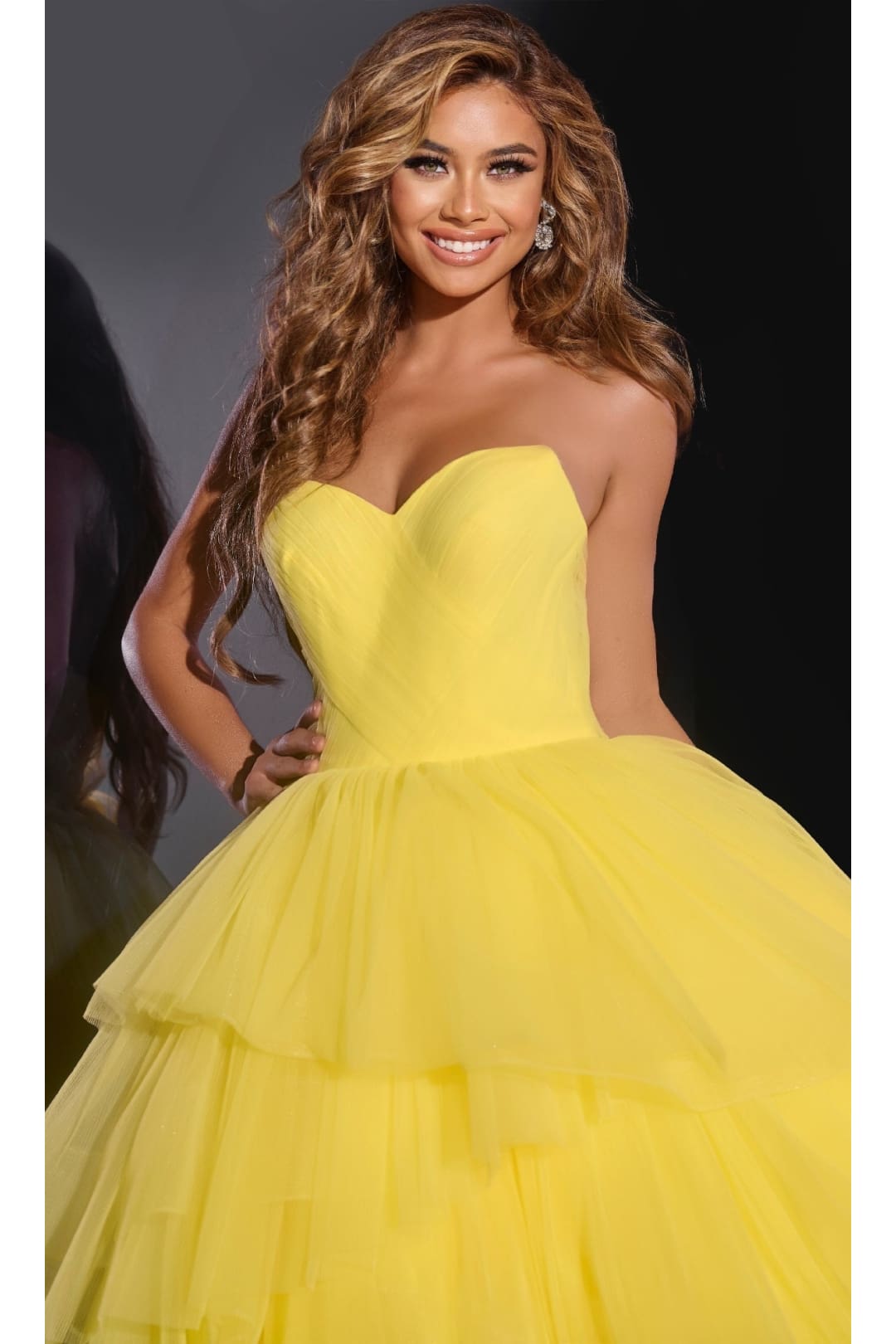 Strapless Tulle Prom Ball Gown: Jovani 40394 - Apparel & Accessories > Clothing > Dresses