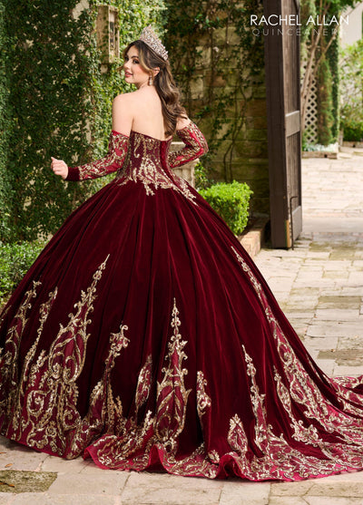 Alta Couture MQ3051 Strapless Velvet Quinceanera Dress