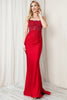 Stretchy Mermaid Dress - Red