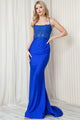 Stretchy Mermaid Dress - Royal Blue
