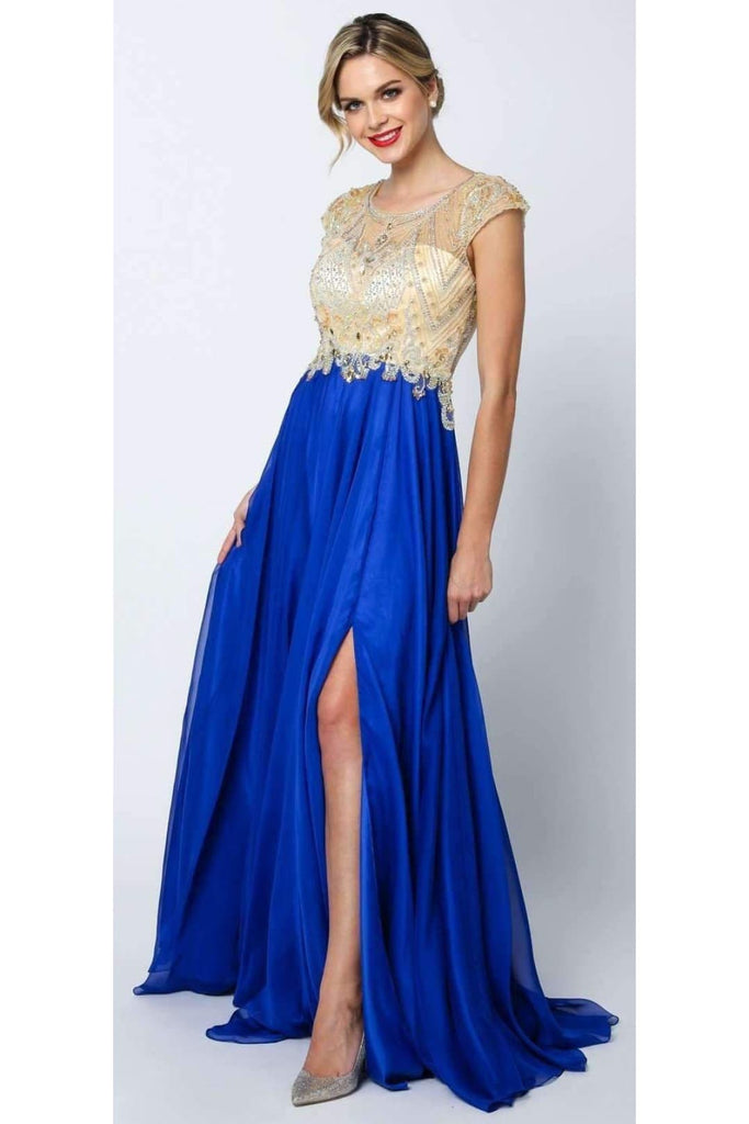 Stunning Special Occasion Dress - Royal Blue / S