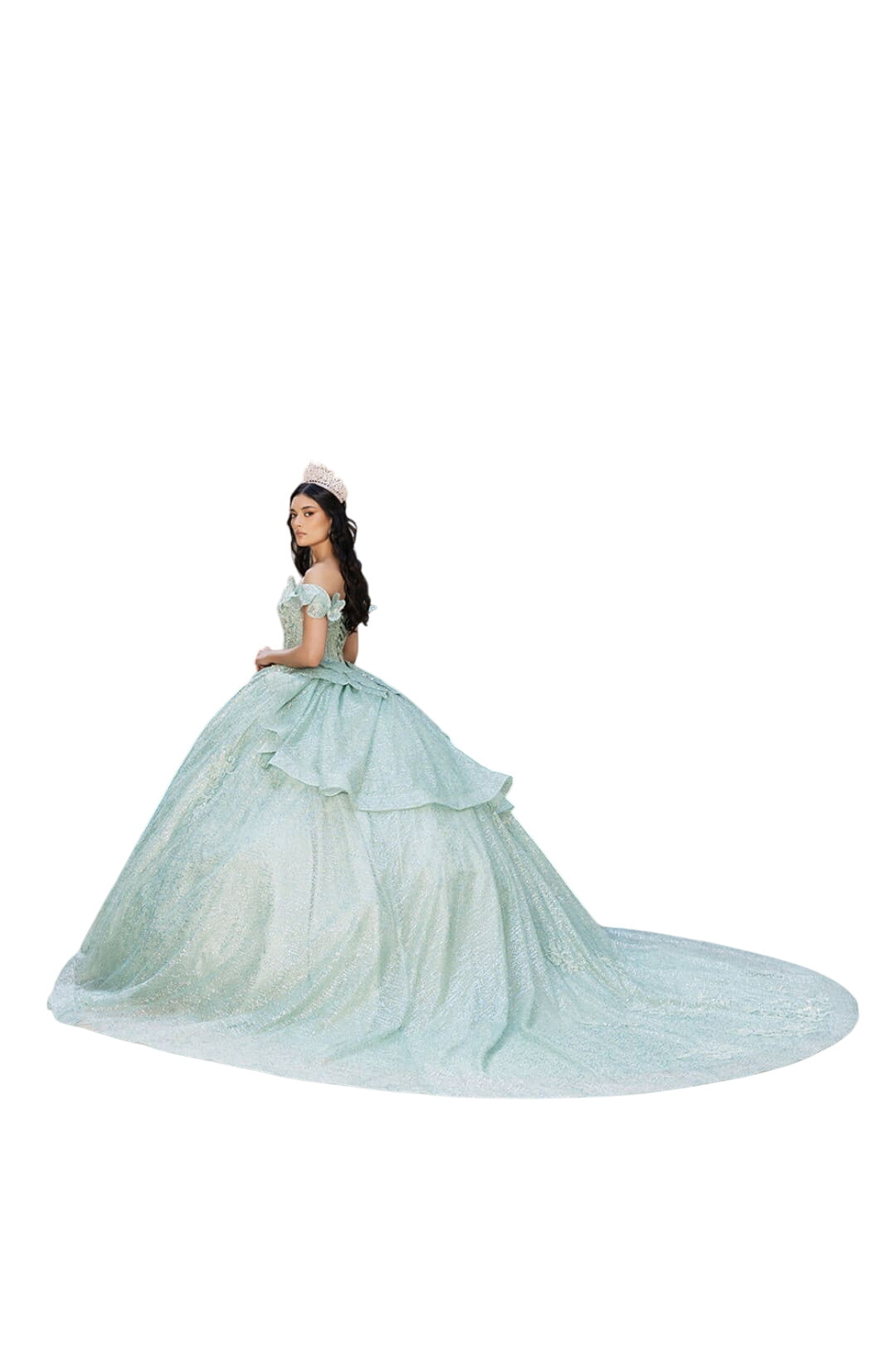 Sweet 16 Dress Off Shoulder Floral Lace Prom Gown By Layla K LK265 - Dress