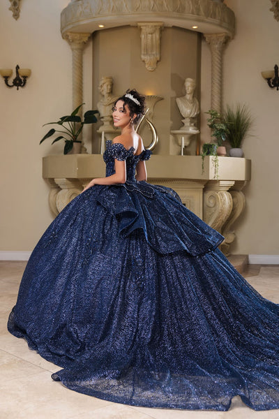 Sweet 16 Dress Off Shoulder Floral Lace Prom Gown By Layla K LK265 - Dress