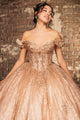 Sweet 16 Dress Off Shoulder Floral Lace Prom Gown By Layla K LK265 - Dress