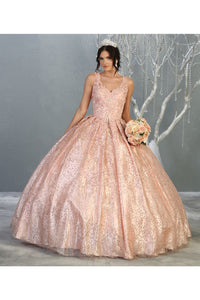 Sweet 16 Floral Ball Gown - BLUSH / 2
