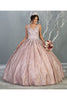 Sweet 16 Floral Ball Gown - MAUVE / 2