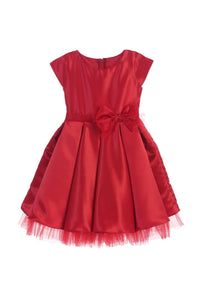 Little Girl Dress with Oversized Bow - LAK711