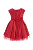 Little Girl Dress with Oversized Bow - LAK711 - RED / 2