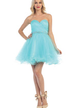 Dama Dresses for Quinceanera in Aqua Style MQ1283 Quince Outfit