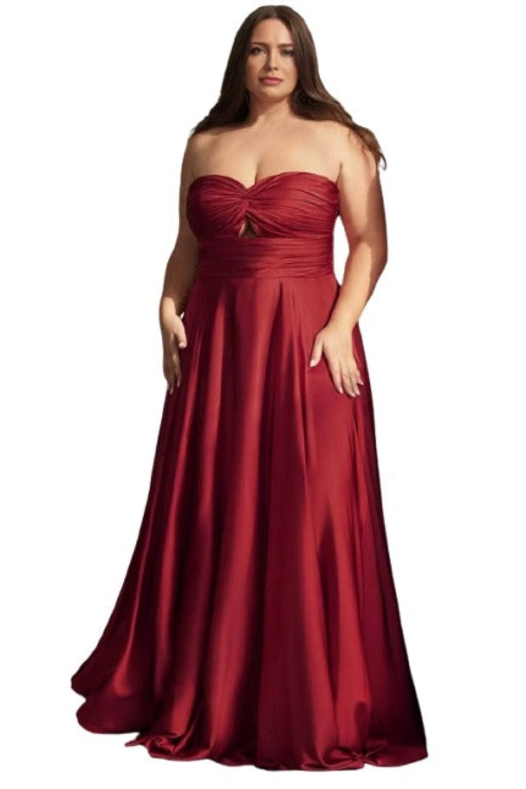 Sweetheart Knotted Evening Gown 2025 Elegant Formal Dress - Burgundy / 16 - Prom