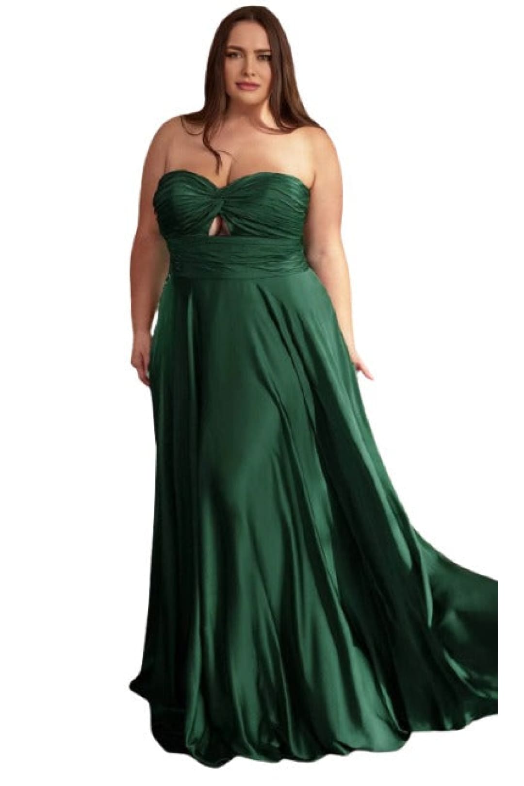 Sweetheart Knotted Evening Gown 2025 Elegant Formal Dress - Hunter Green / 16 - Prom
