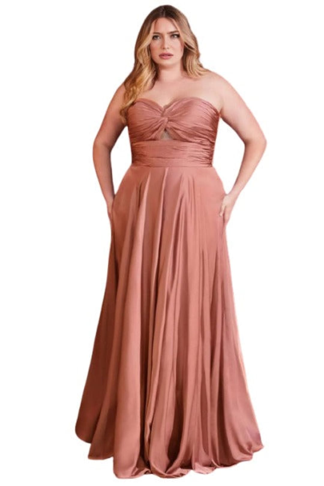 Sweetheart Knotted Evening Gown 2025 Elegant Formal Dress - Mauve / 16 - Prom