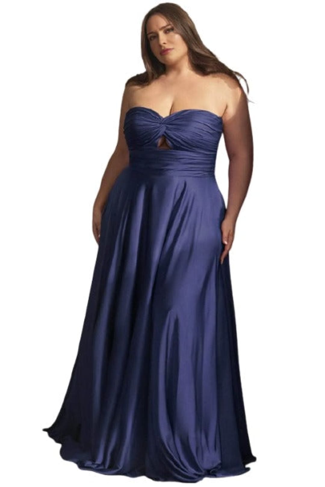 Sweetheart Knotted Evening Gown 2025 Elegant Formal Dress - Navy / 16 - Prom
