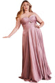 Sweetheart Knotted Evening Gown 2025 Elegant Formal Dress - Rose Gold / 16 - Prom