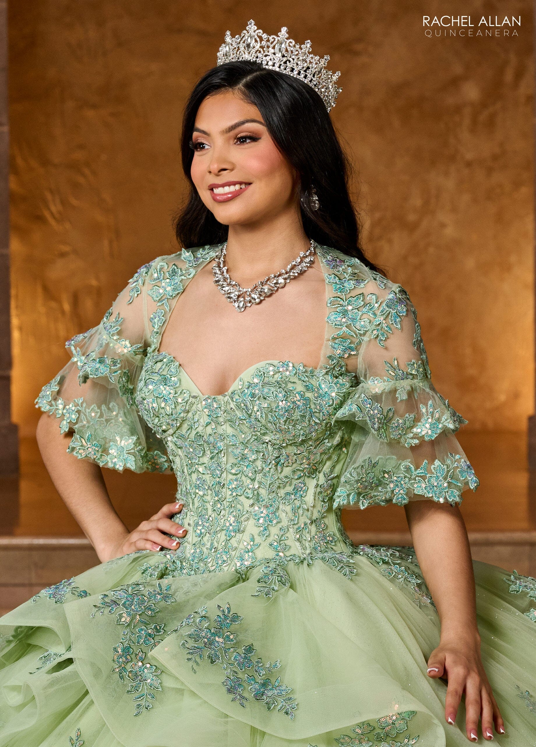 Rachel Allan RQ1138 Sweetheart Layered Quinceanera Dress