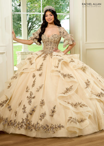 Rachel Allan RQ1138 Sweetheart Layered Quinceanera Dress