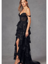 Sweetheart Sequin Appliqué Prom Gown by Juliet JT2463A