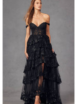 Sweetheart Sequin Appliqué Prom Gown by Juliet JT2463A