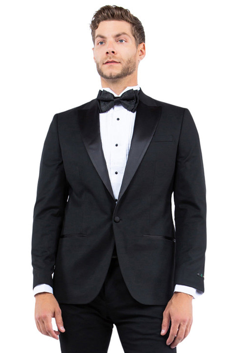 Men's Modern Fit Black Tuxedo Jacket