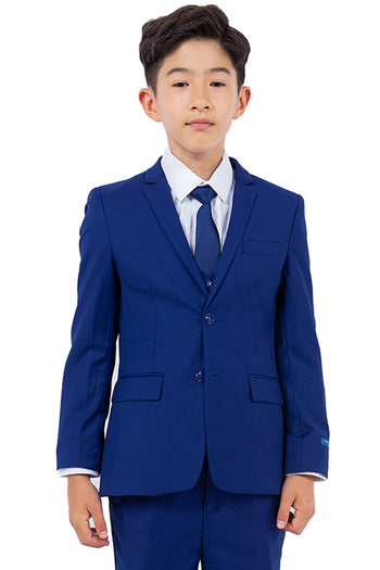 Boys Suit Perry Ellis Vested Boy's Wedding Suit in Royal Blue