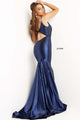 Taffeta Beaded Fitted Sleeveless Gown by Jovani 08157 - Long Formal Dresses