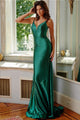 Taffeta Beaded Fitted Sleeveless Gown by Jovani 08157 - 00 / Emerald - Long Formal Dresses