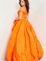 Taffeta Off Shoulder High Low Gown by Jovani 27804