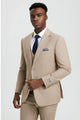 Tan Groomsmen Suit for Men & Boys - Perfect for Weddings + Free Tie - Suits