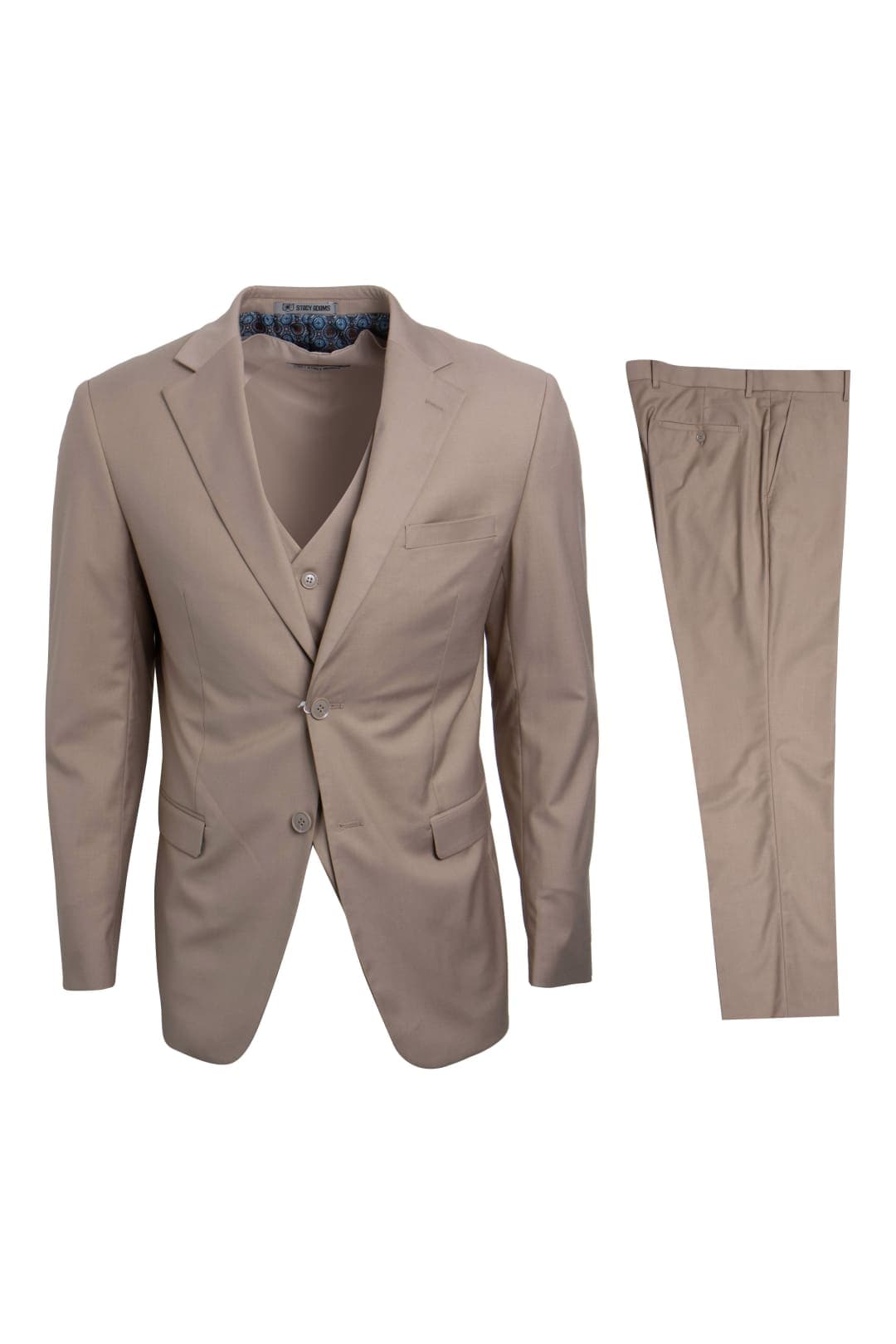 Tan Stacy Adams Men’s Suit - Tan / 34R / SM282H1-07 - Mens-suits