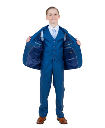 Boys Suit in Color Blue Toddler Suit For Kids -Tazio Modern Fit  -$149