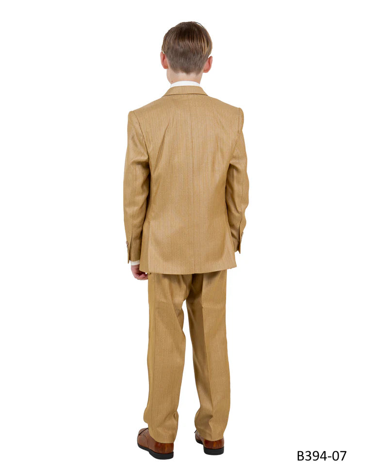 Boys Suit  in Color Golden Wheat Toddler Suit For Kids -Tazio Modern Fit - $149