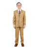 Boys Suit  in Color Golden Wheat Toddler Suit For Kids -Tazio Modern Fit - $149