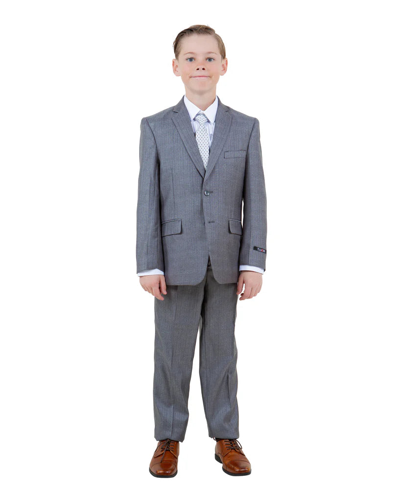 Boys Suit in Color Gray Toddler Suit For Kids  -Tazio Modern Fit - $149