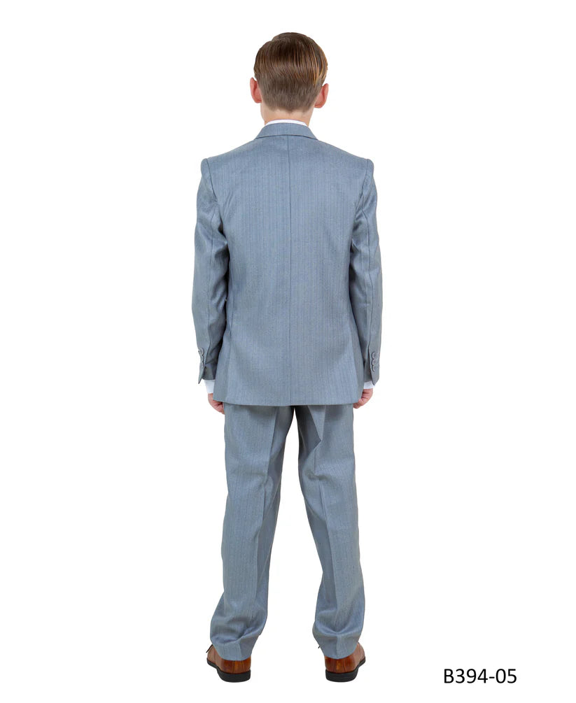 Boys Suit  in Color Metallic Blue Toddler Suit For Kids - Tazio Modern Fit- $149