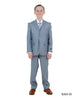 Boys Suit  in Color Metallic Blue Toddler Suit For Kids - Tazio Modern Fit- $149