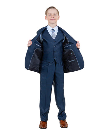 Boys Suit in Color Navy Toddler Suit For Kids -Tazio Modern Fit -$149
