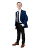 Boys Suit in Color Indigo/Black Toddler Suit for Kids - Tazio Regular Fit -$149