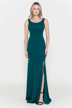 Teal Green Christmas & Holiday Dress in Jersey By Poly USA FDSPO8168