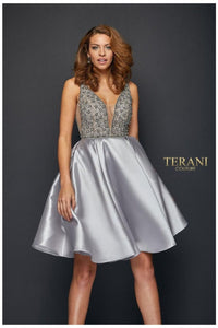 Terani Couture 1821H7771 Chic Short Cocktail Prom Dress