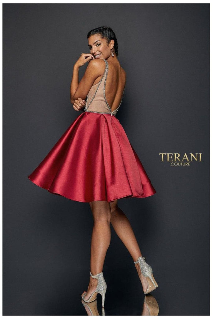 Terani Couture 1821H7771 Chic Short Cocktail Prom Dress