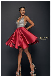 Terani Couture 1821H7771 Chic Short Cocktail Prom Dress