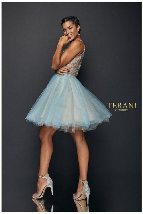 Terani Couture 1821H7929 Youthful Short Prom Gown