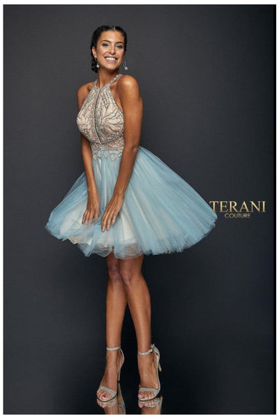 Terani Couture 1821H7929 Youthful Short Prom Gown