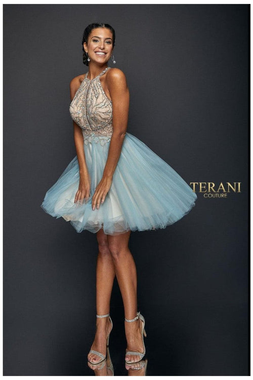 Terani Couture 1821H7929 Youthful Short Prom Gown