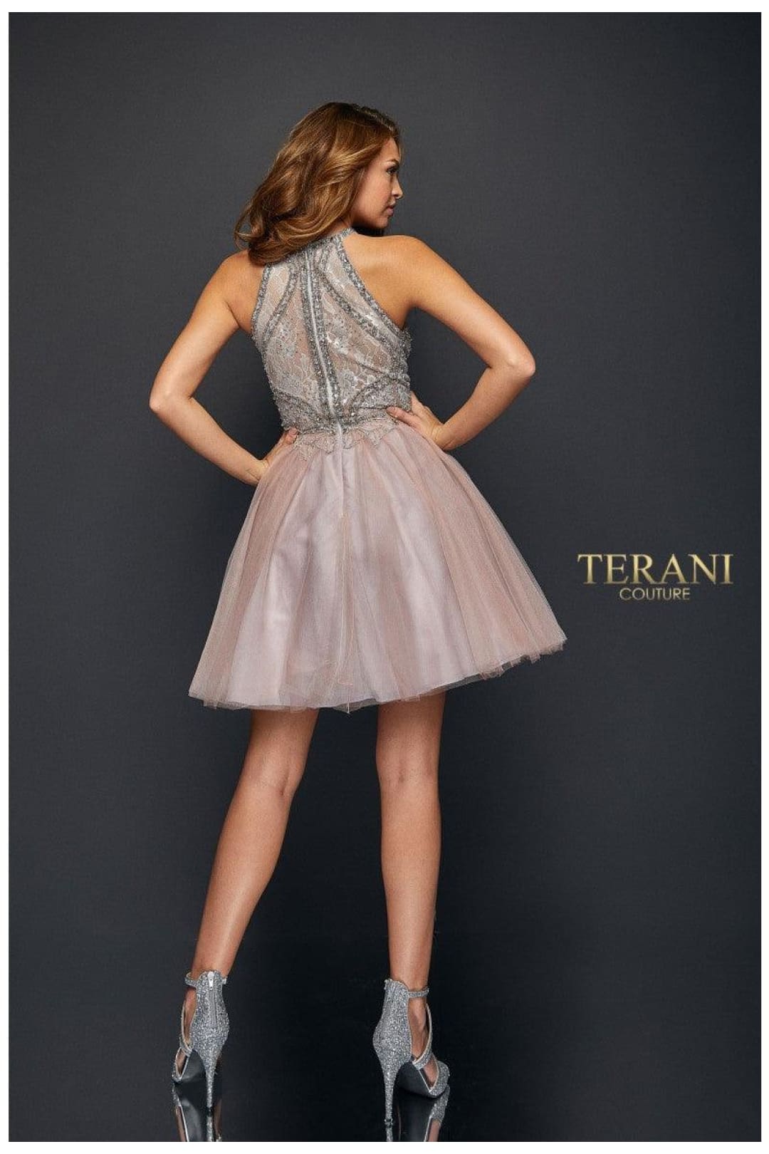 Terani Couture 1821H7929 Youthful Short Prom Gown